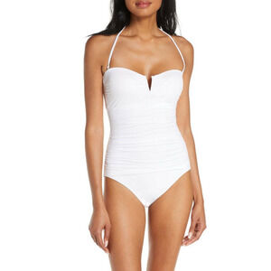 Tommy Bahama Convertible One-Piece Swimsuit White Size 6